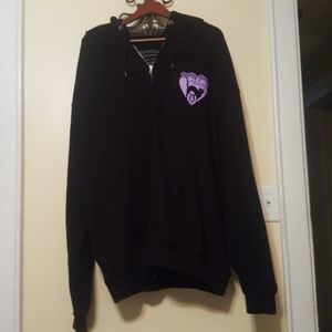 Zip up hooded sweatshirt
